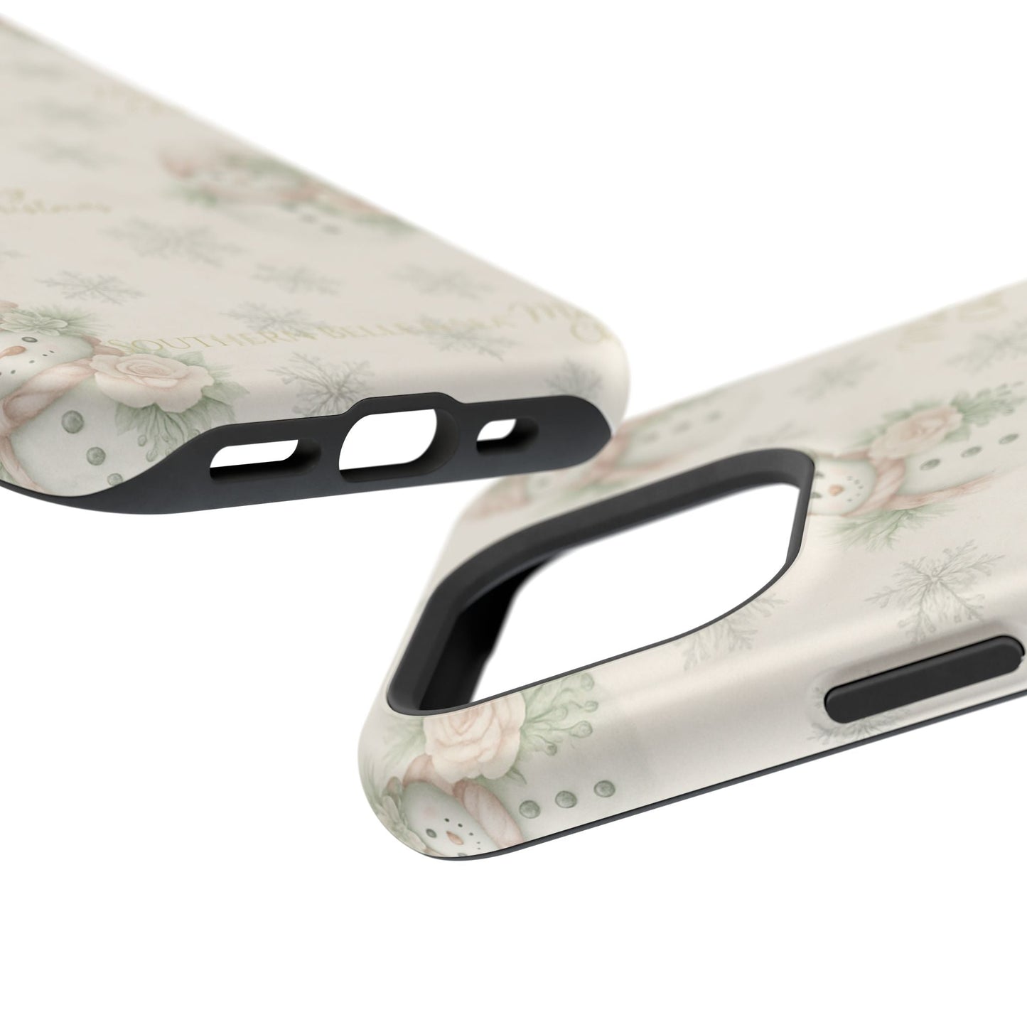 Vintage Snowman iPhone Case — Snowman & Winter Grace | Southern Belle & Sea™ - Southern Belle & Sea