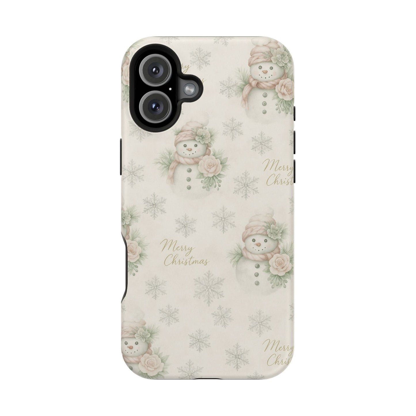 Vintage Snowman iPhone Case — Snowman & Winter Grace | Southern Belle & Sea™ - Southern Belle & Sea