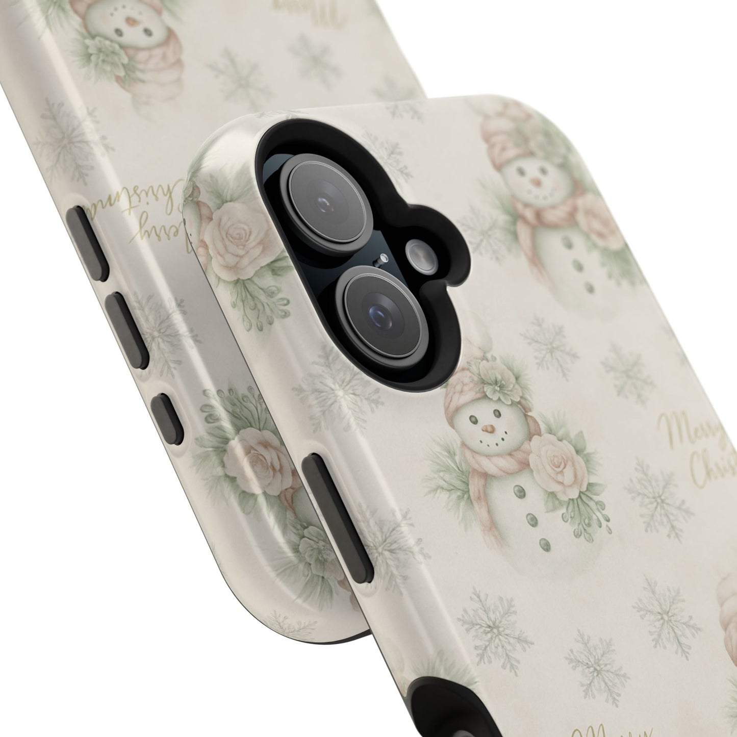 Vintage Snowman iPhone Case — Snowman & Winter Grace | Southern Belle & Sea™ - Southern Belle & Sea