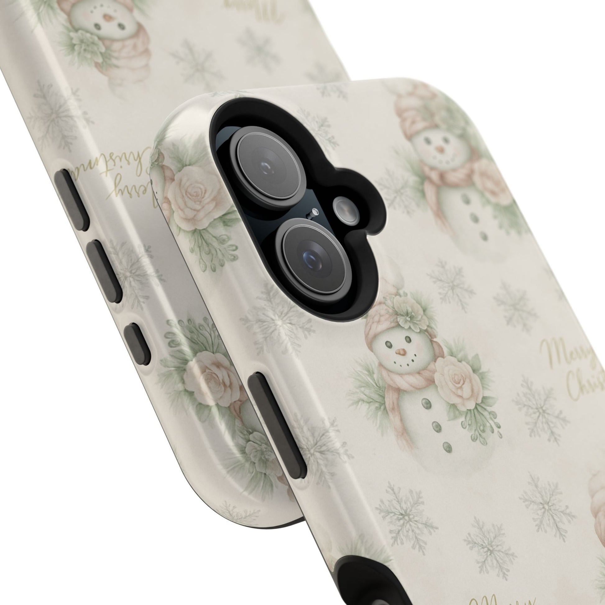 Vintage Snowman iPhone Case — Snowman & Winter Grace | Southern Belle & Sea™ - Southern Belle & Sea