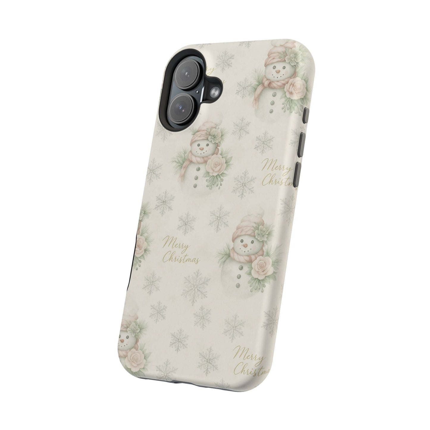 Vintage Snowman iPhone Case — Snowman & Winter Grace | Southern Belle & Sea™ - Southern Belle & Sea