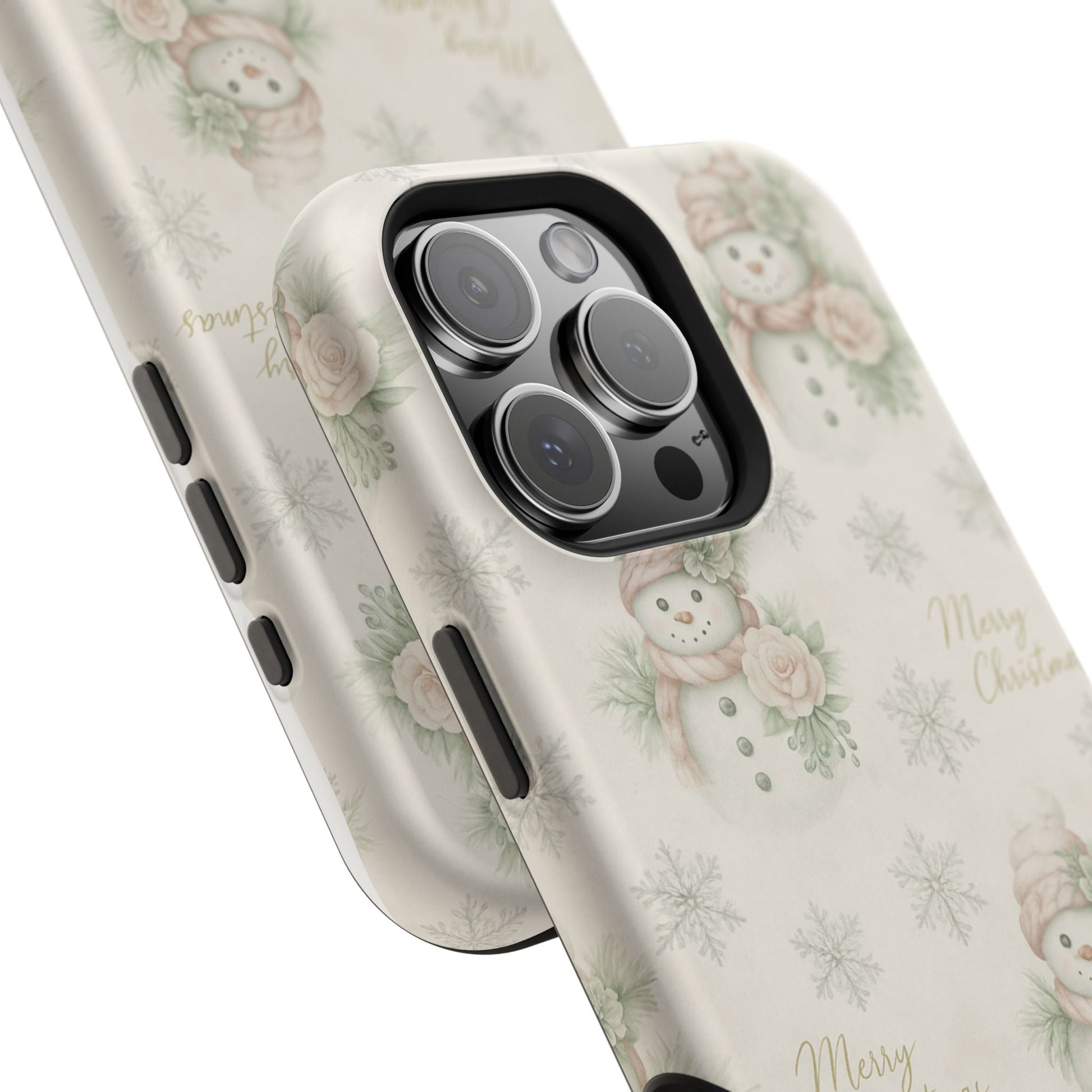 Vintage Snowman iPhone Case — Snowman & Winter Grace | Southern Belle & Sea™ - Southern Belle & Sea
