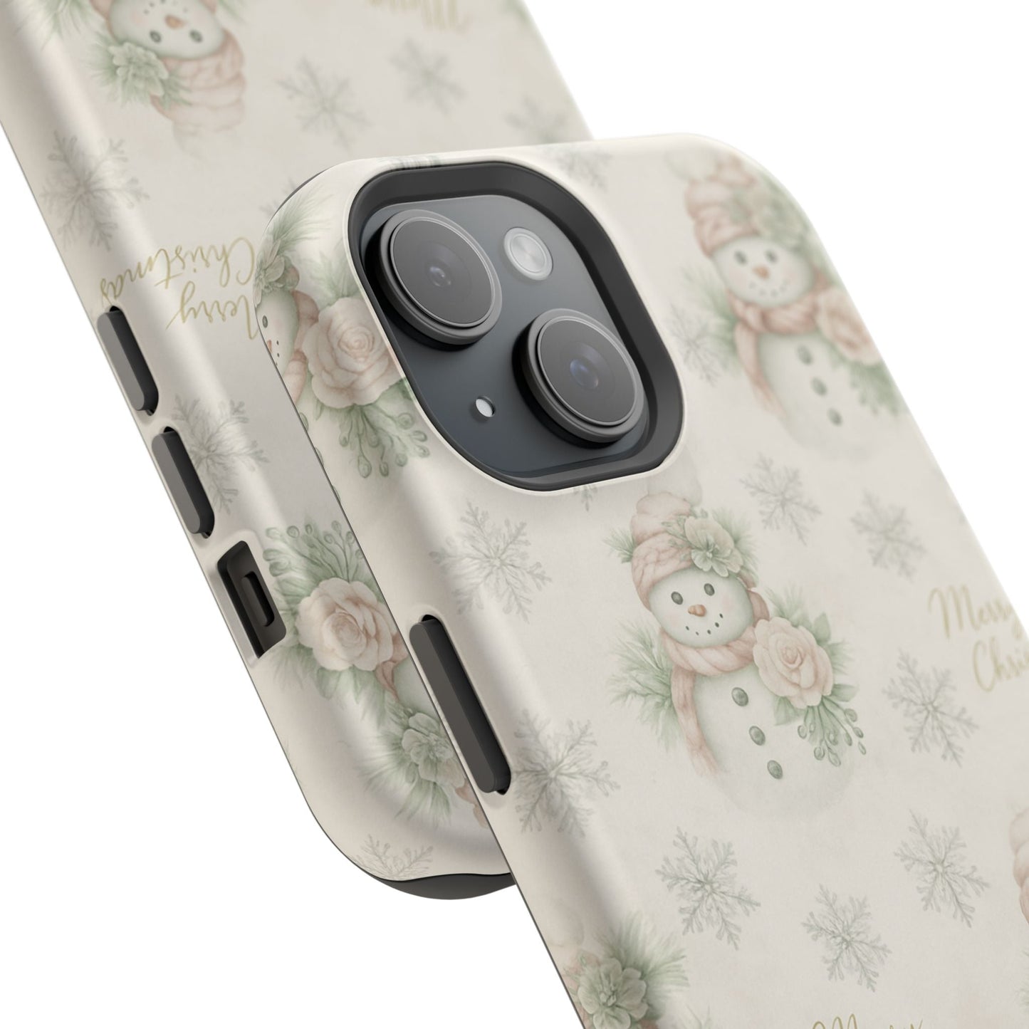 Vintage Snowman iPhone Case — Snowman & Winter Grace | Southern Belle & Sea™ - Southern Belle & Sea