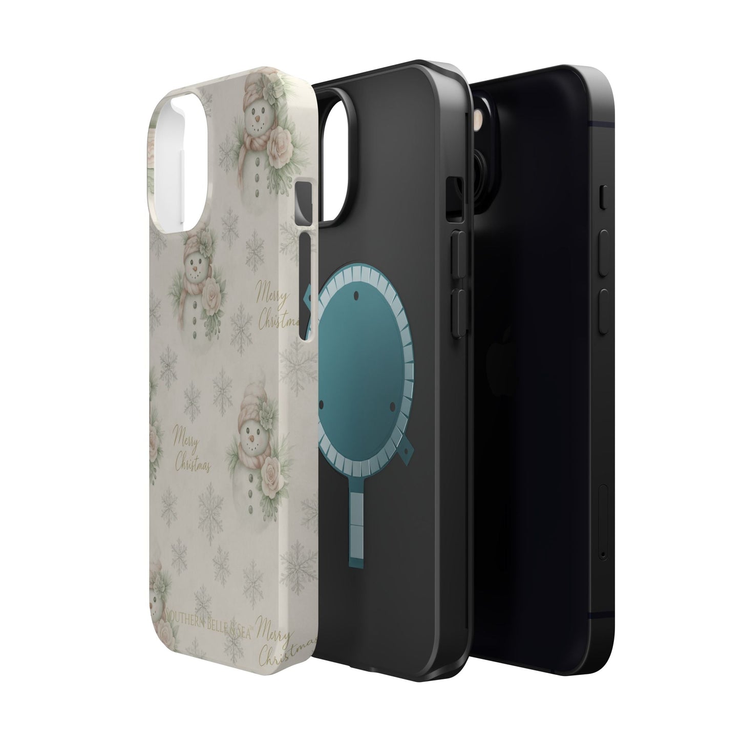 Vintage Snowman iPhone Case — Snowman & Winter Grace | Southern Belle & Sea™ - Southern Belle & Sea