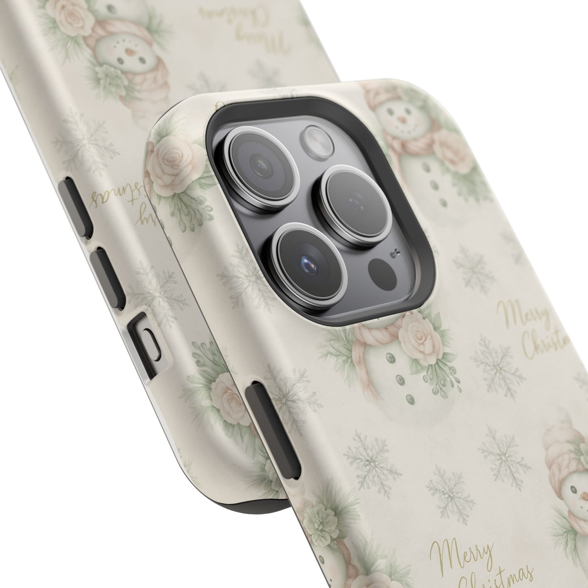Vintage Snowman iPhone Case — Snowman & Winter Grace | Southern Belle & Sea™ - Southern Belle & Sea