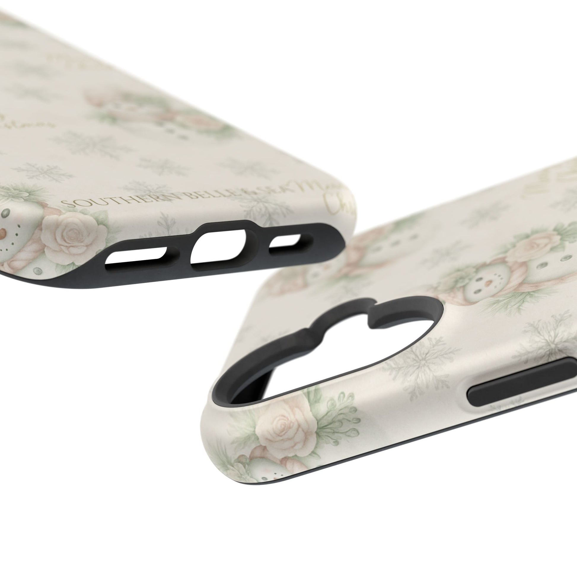 Vintage Snowman iPhone Case — Snowman & Winter Grace | Southern Belle & Sea™ - Southern Belle & Sea