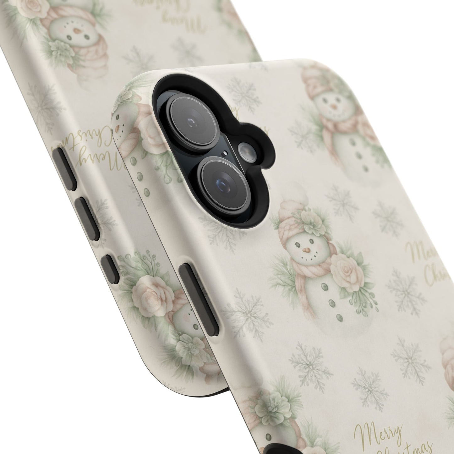 Vintage Snowman iPhone Case — Snowman & Winter Grace | Southern Belle & Sea™ - Southern Belle & Sea