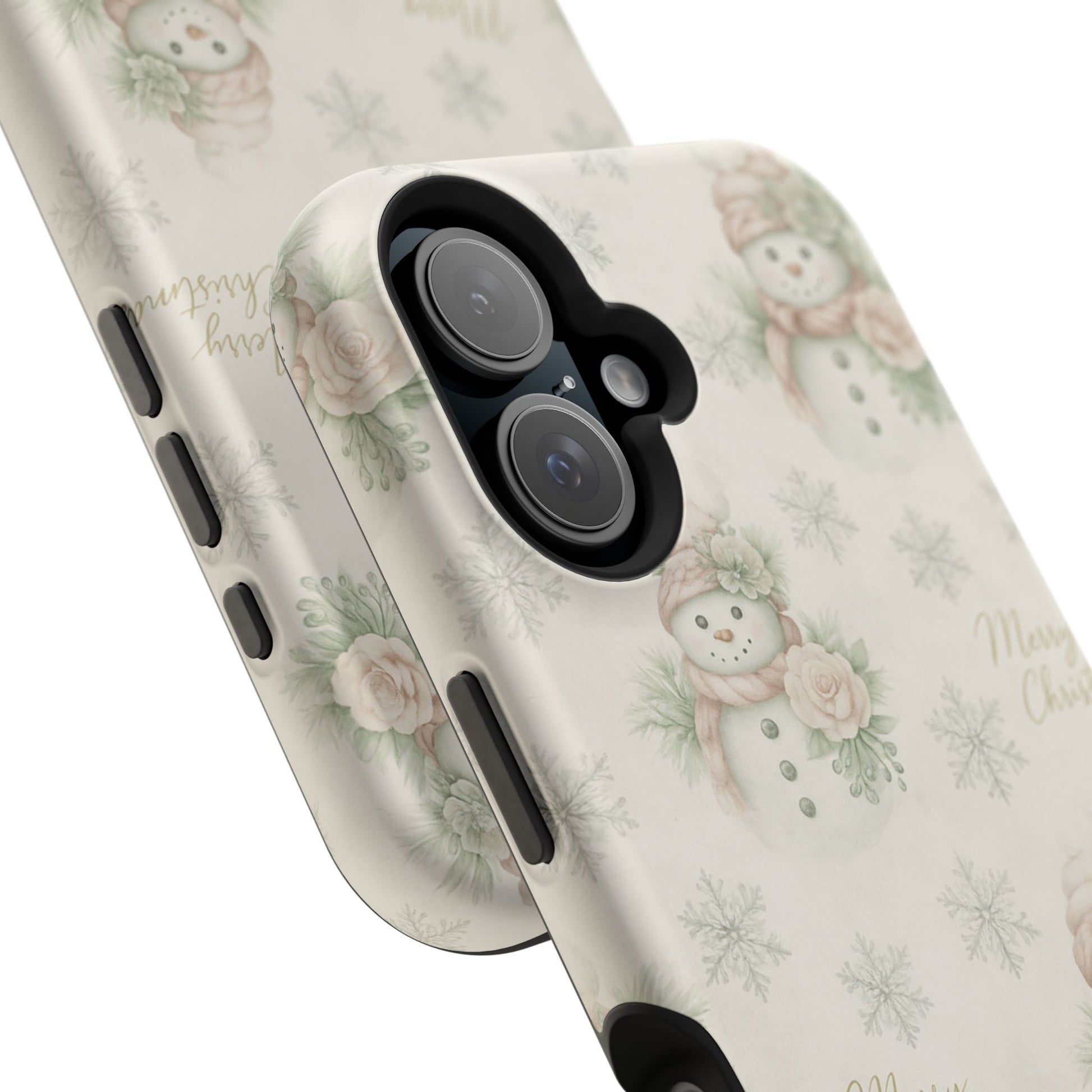 Vintage Snowman iPhone Case — Snowman & Winter Grace | Southern Belle & Sea™ - Southern Belle & Sea