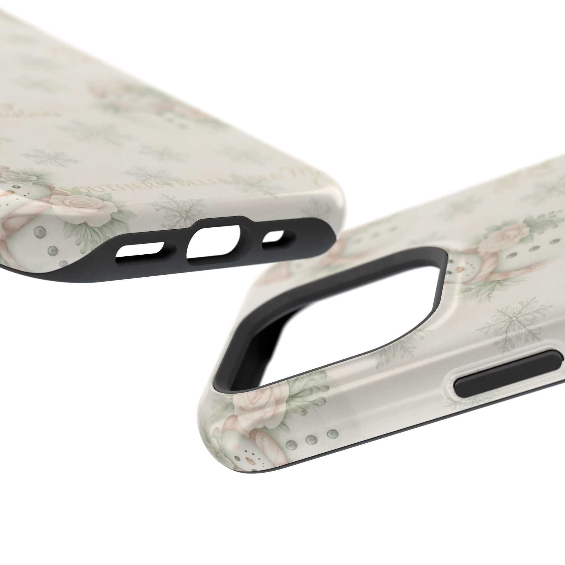 Vintage Snowman iPhone Case — Snowman & Winter Grace | Southern Belle & Sea™ - Southern Belle & Sea