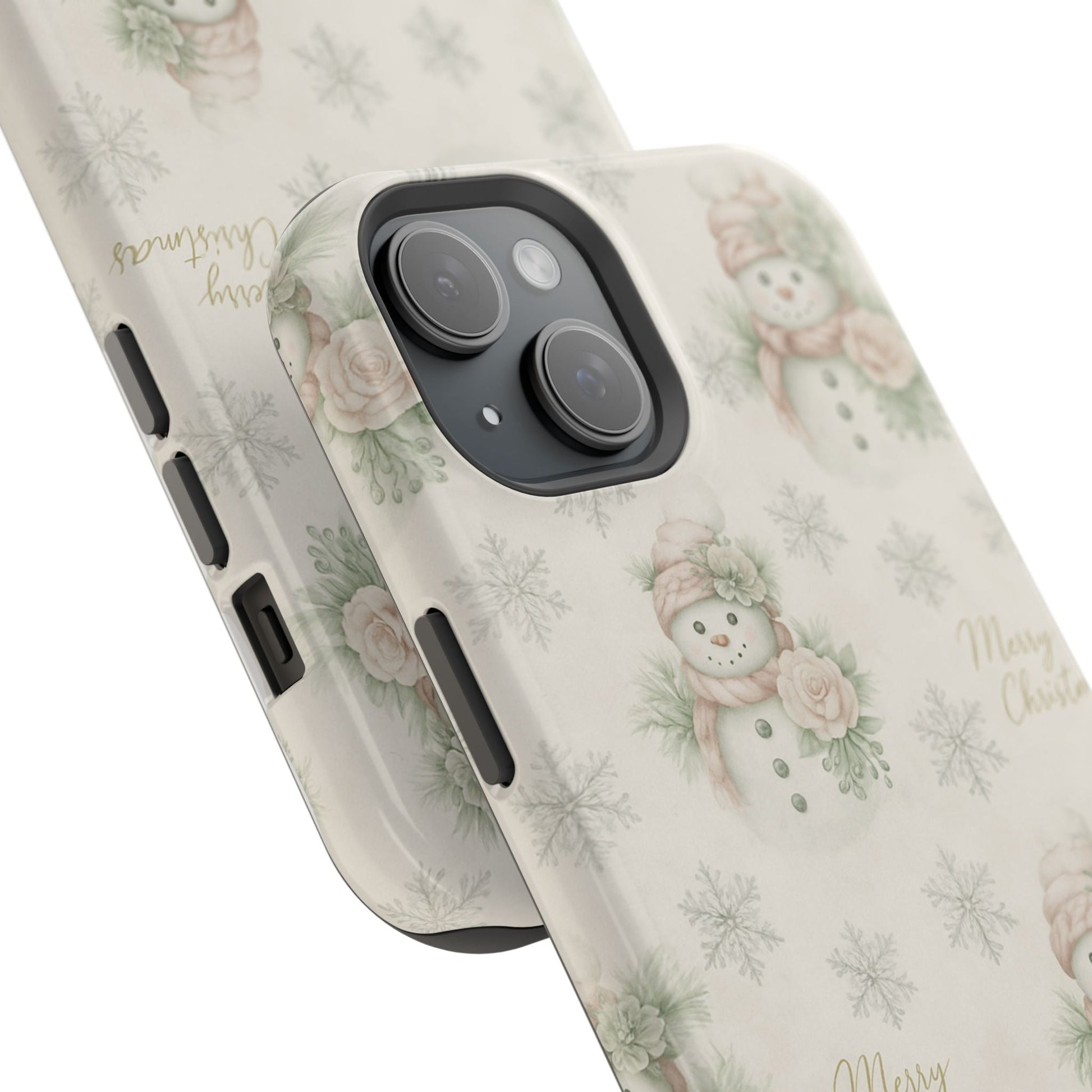Vintage Snowman iPhone Case — Snowman & Winter Grace | Southern Belle & Sea™ - Southern Belle & Sea