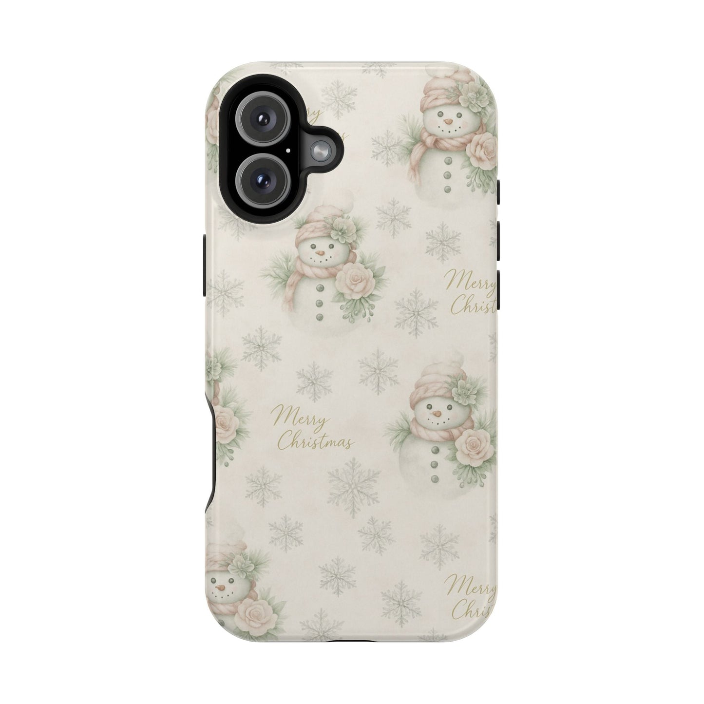 Vintage Snowman iPhone Case — Snowman & Winter Grace | Southern Belle & Sea™ - Southern Belle & Sea