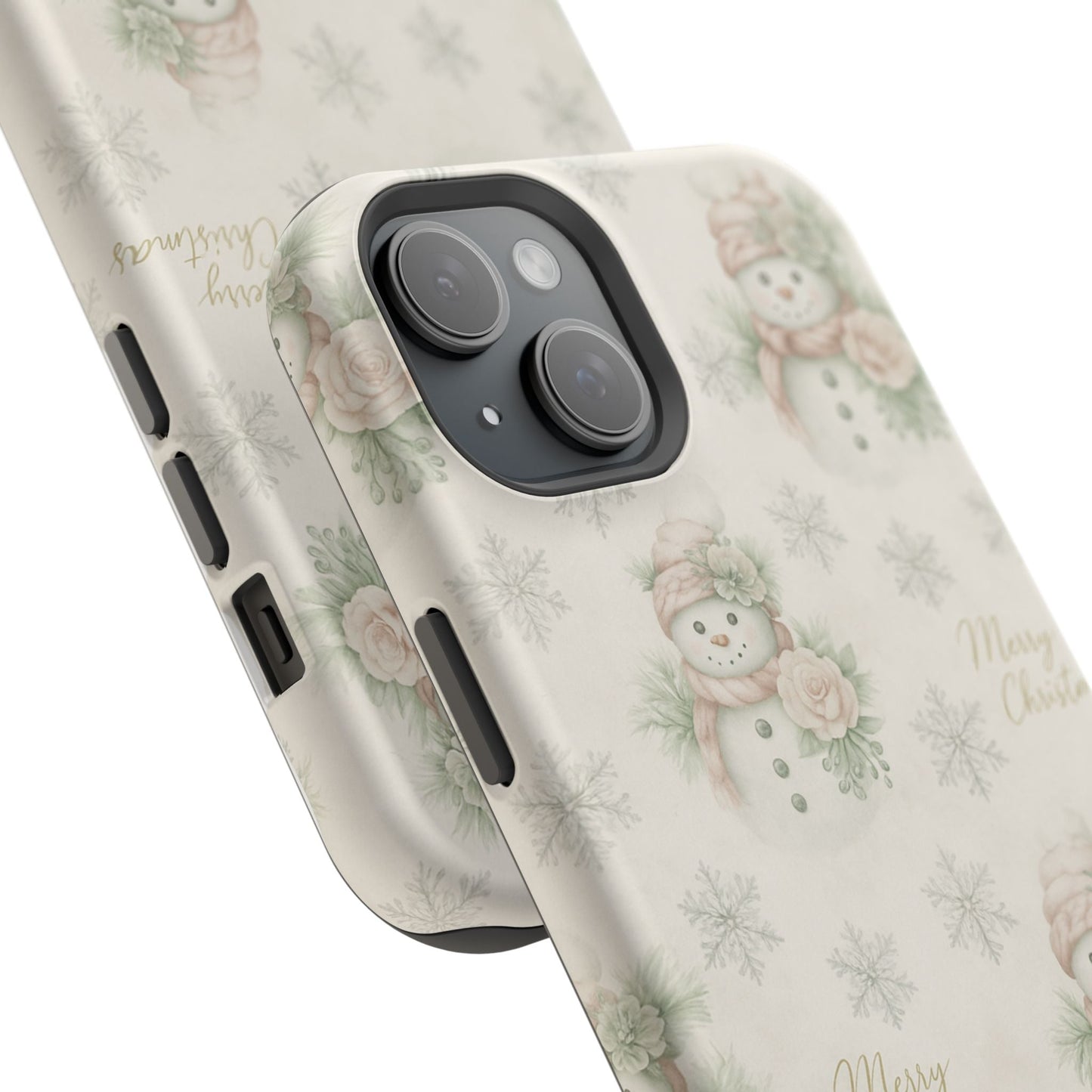 Vintage Snowman iPhone Case — Snowman & Winter Grace | Southern Belle & Sea™ - Southern Belle & Sea