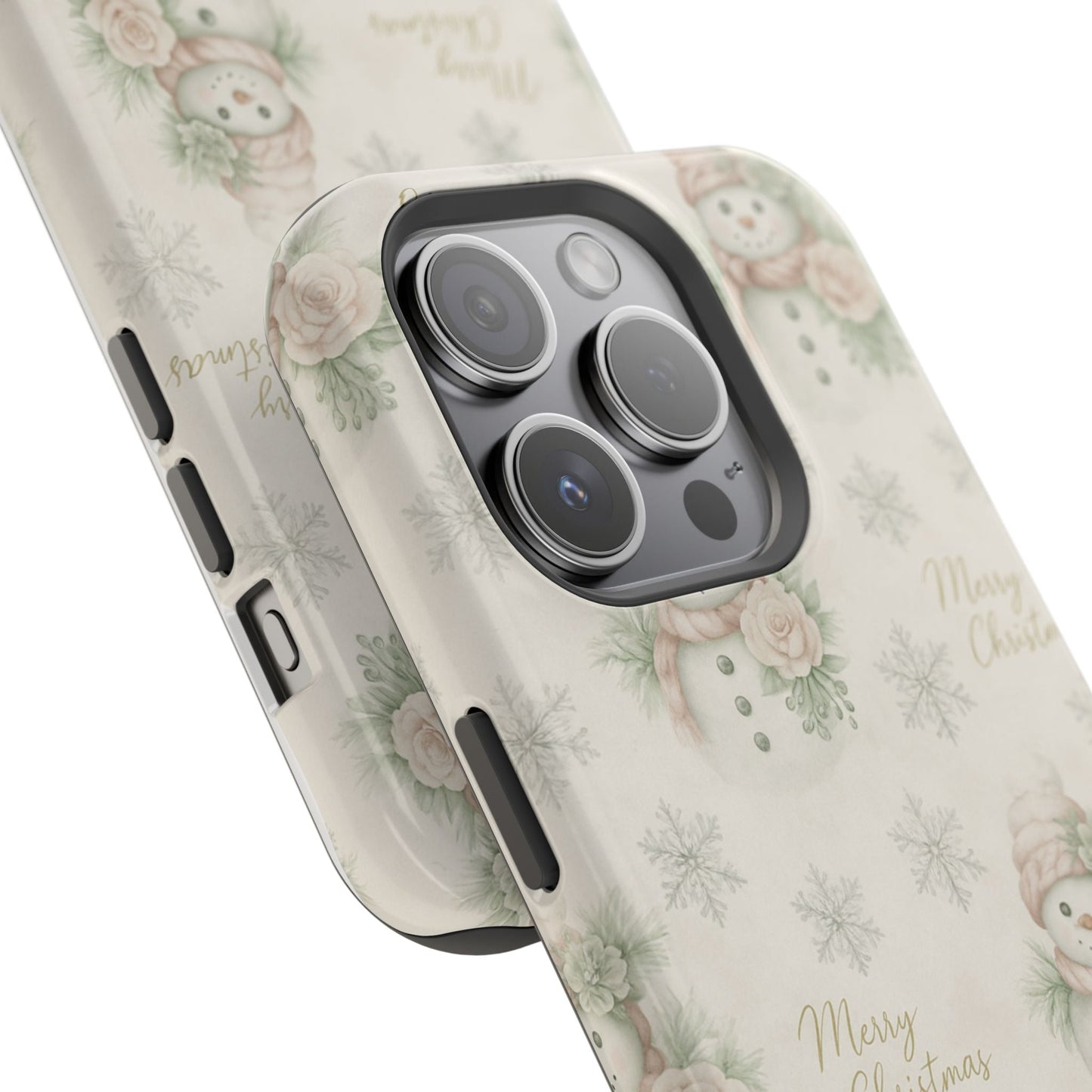 Vintage Snowman iPhone Case — Snowman & Winter Grace | Southern Belle & Sea™ - Southern Belle & Sea