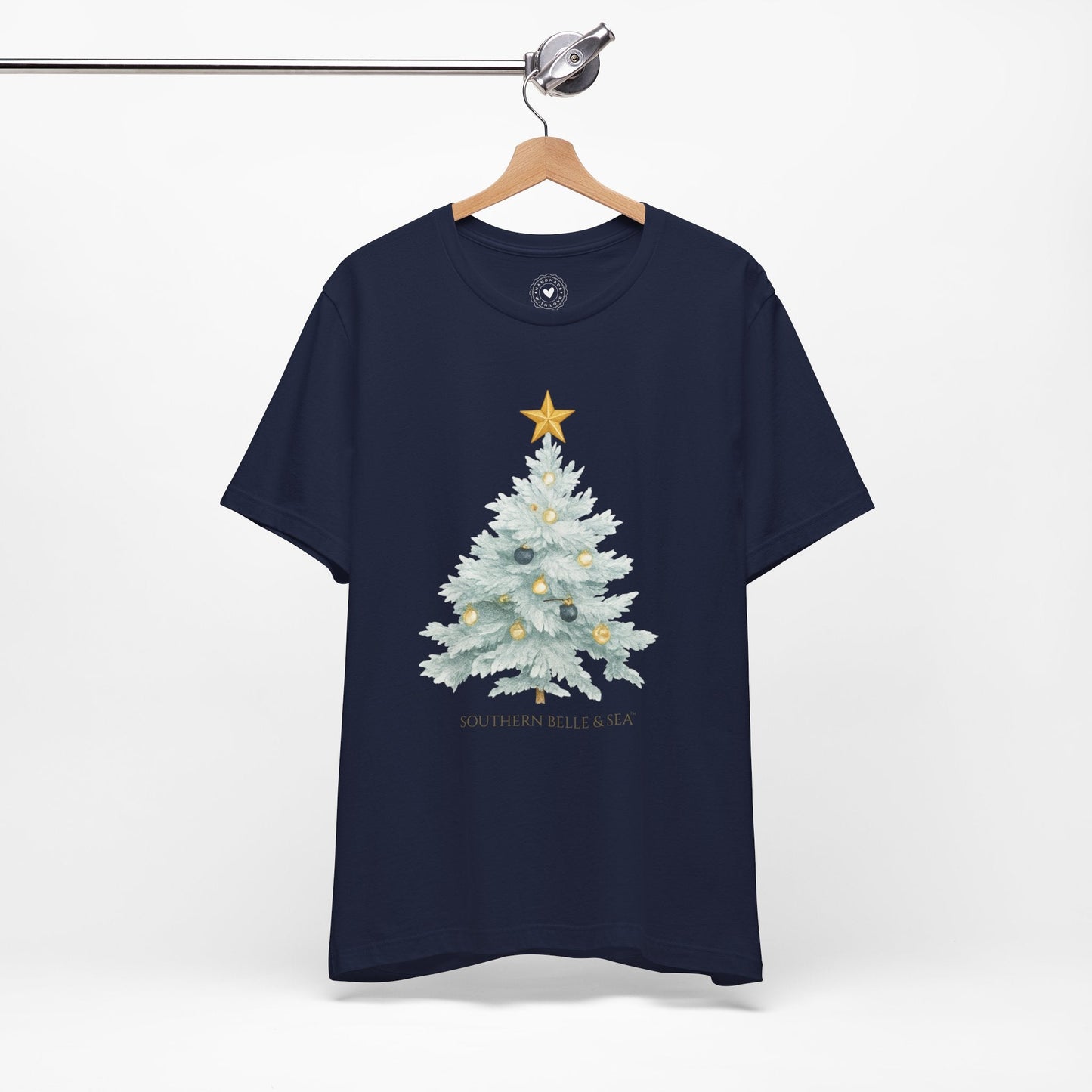 White Christmas Tree Tee (Forest, Red, Navy) | Southern Belle & Sea™ - Southern Belle & Sea
