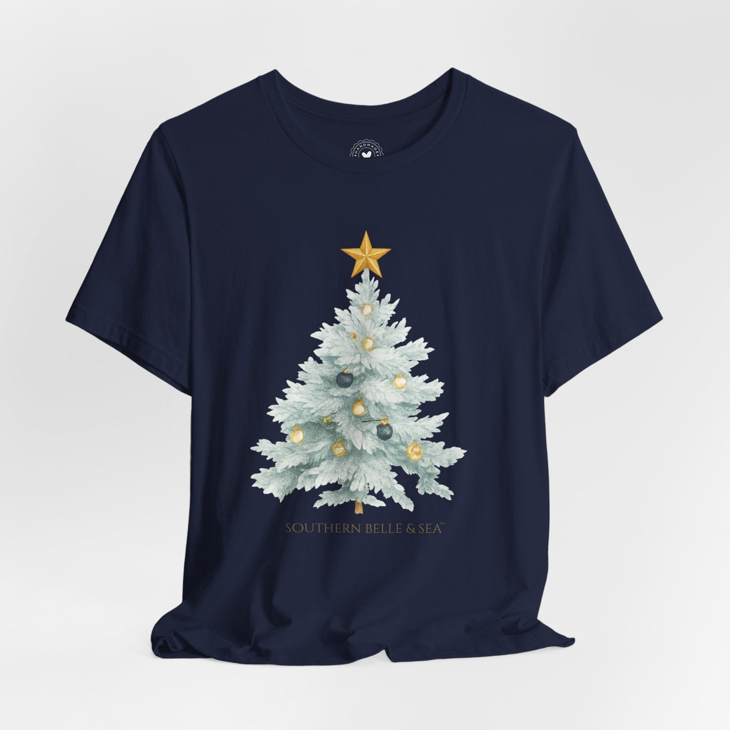 White Christmas Tree Tee (Forest, Red, Navy) | Southern Belle & Sea™ - Southern Belle & Sea