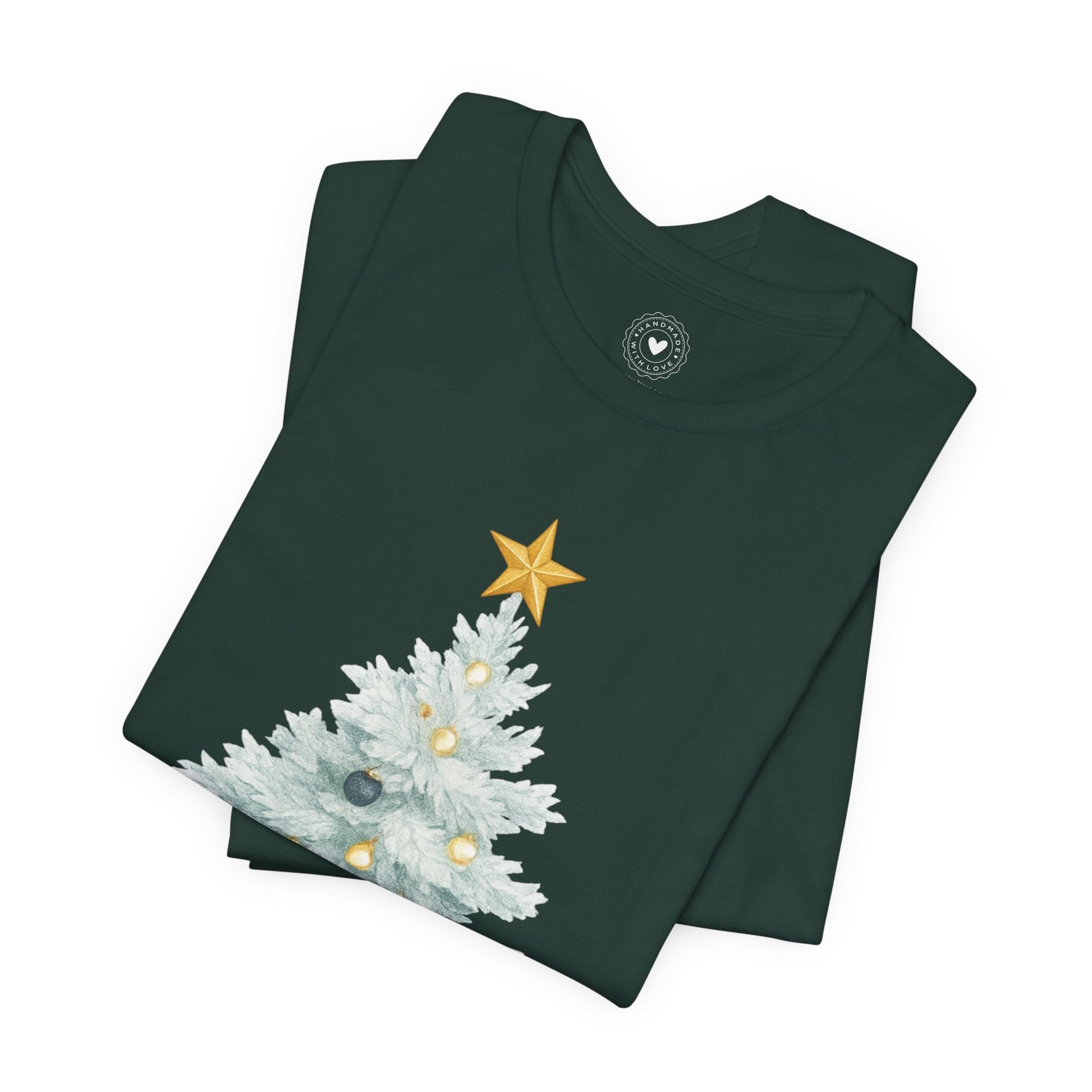 White Christmas Tree Tee (Forest, Red, Navy) | Southern Belle & Sea™ - Southern Belle & Sea